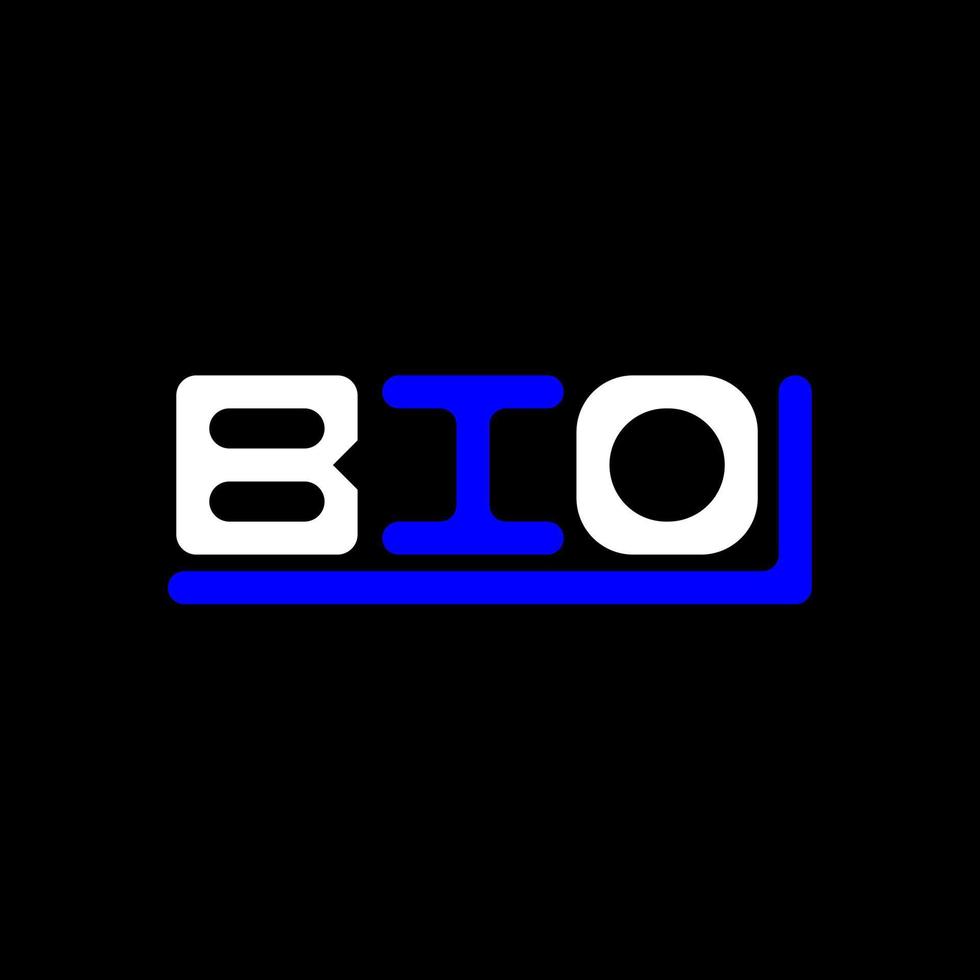 BIO letter logo creative design with vector graphic, BIO simple and modern logo.