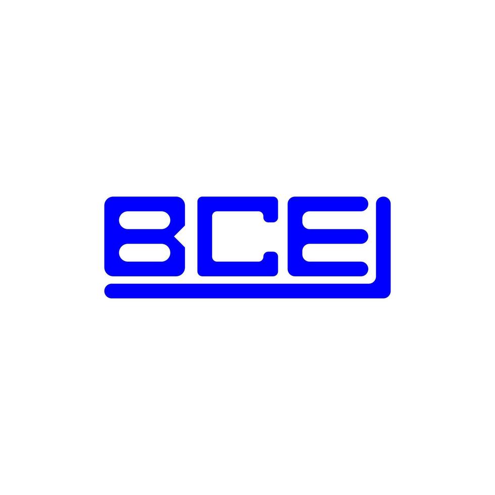 BCE letter logo creative design with vector graphic, BCE simple and modern logo.