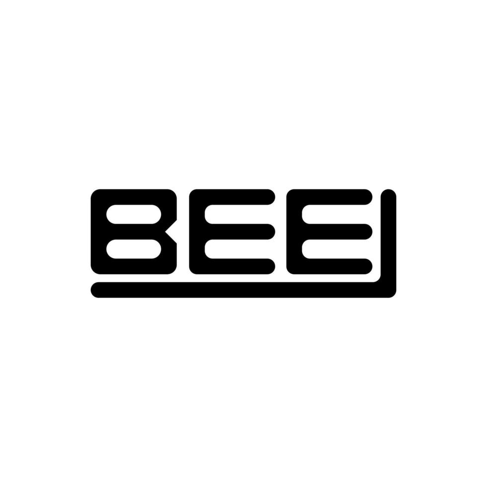 BEE letter logo creative design with vector graphic, BEE simple and modern logo.