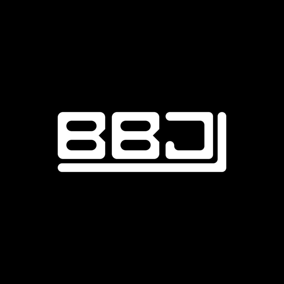 Diseño creativo del logotipo de la letra bbj con gráfico vectorial, logotipo simple y moderno de bbj. vector