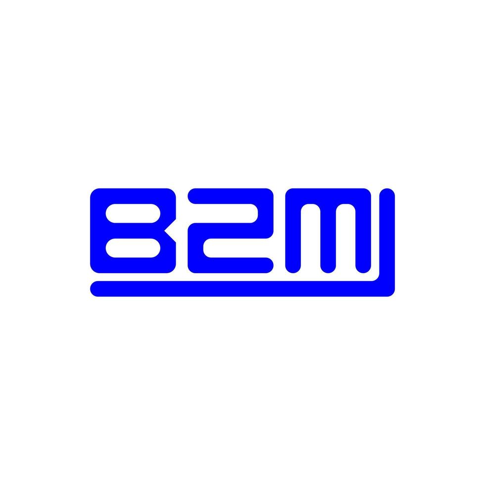 Diseño creativo del logotipo de la letra bzm con gráfico vectorial, logotipo simple y moderno de bzm. vector