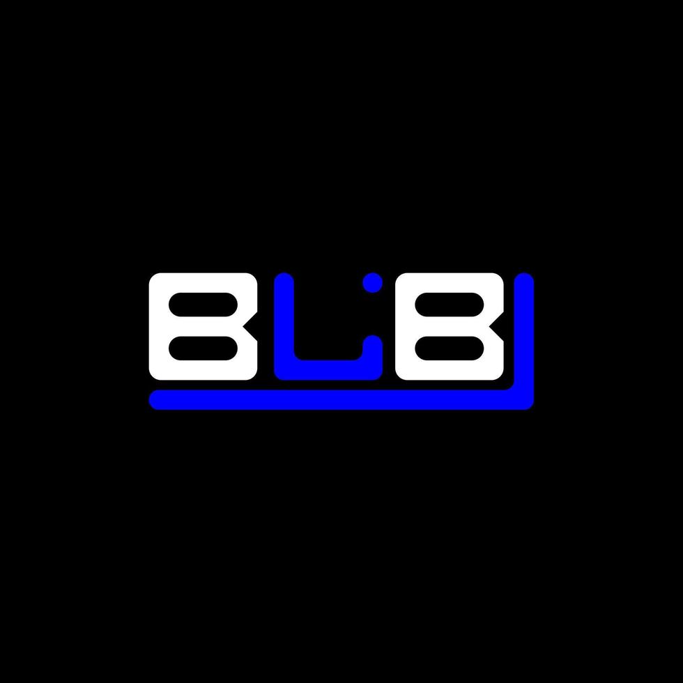 BLB letter logo creative design with vector graphic, BLB simple and modern logo.
