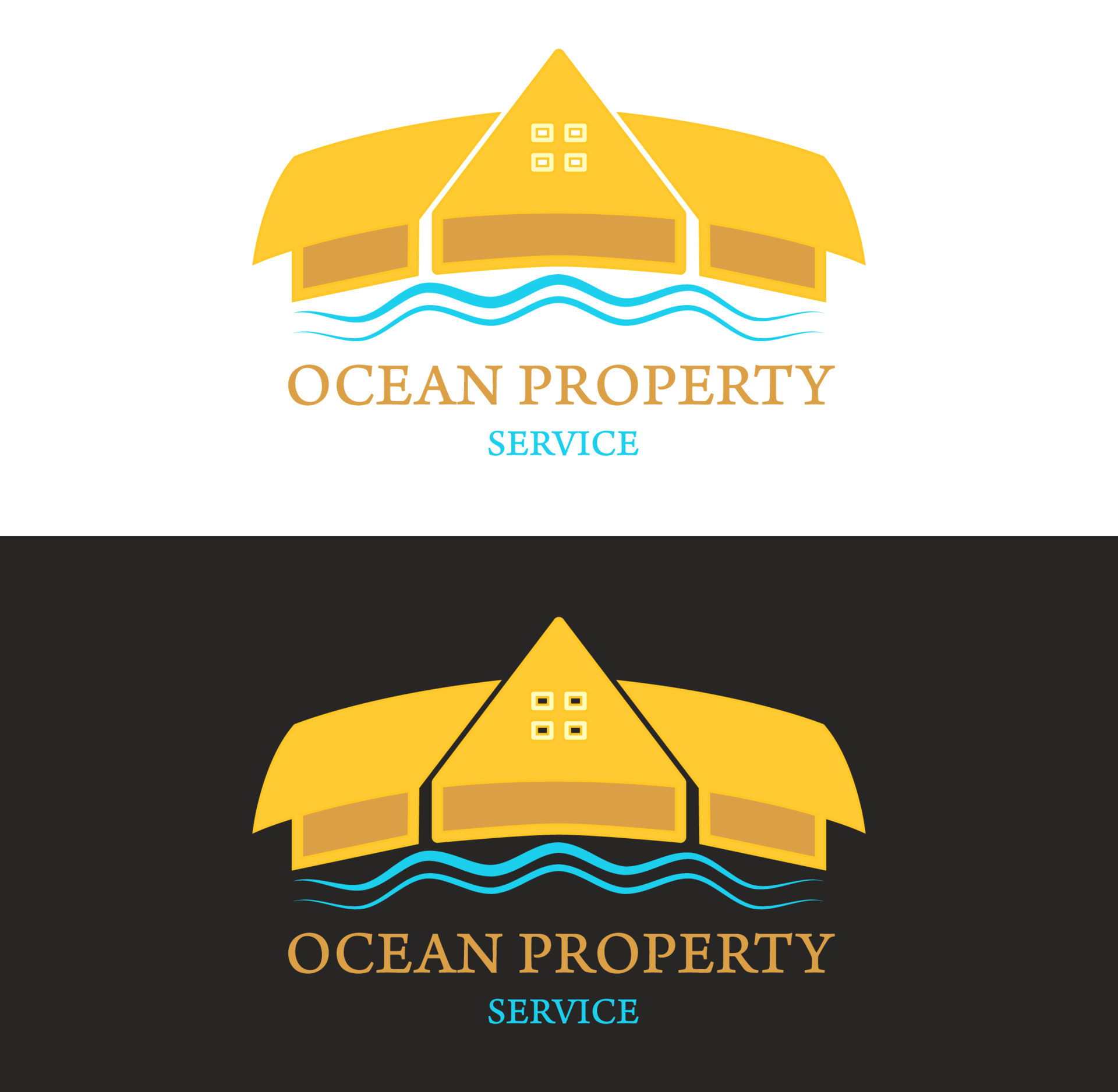 ocean properties logo free vector 18866898 Vector Art at Vecteezy