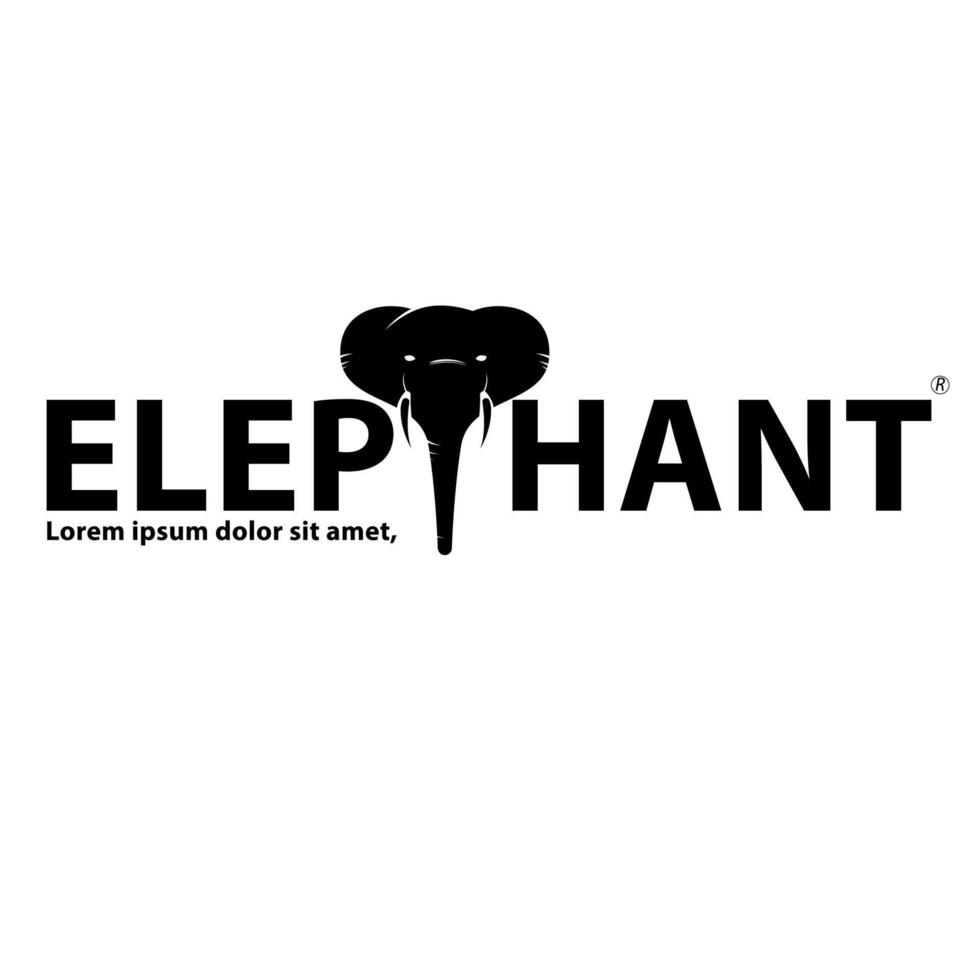 elefante logo marca vector gratis