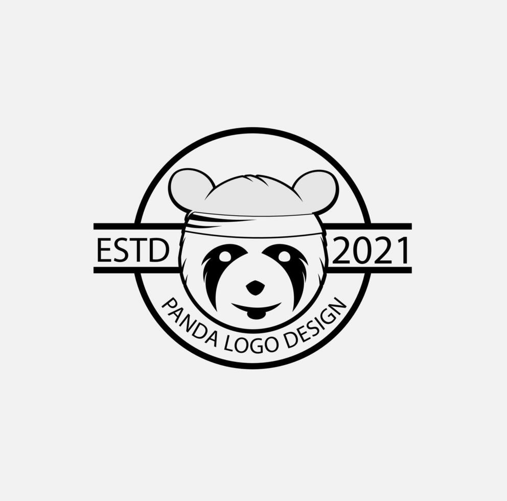 panda vector logo free download