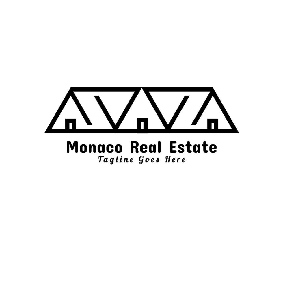 Real estate logo design vector