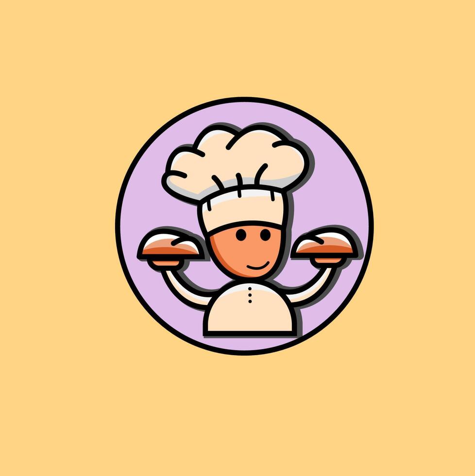 Chef logo free vector