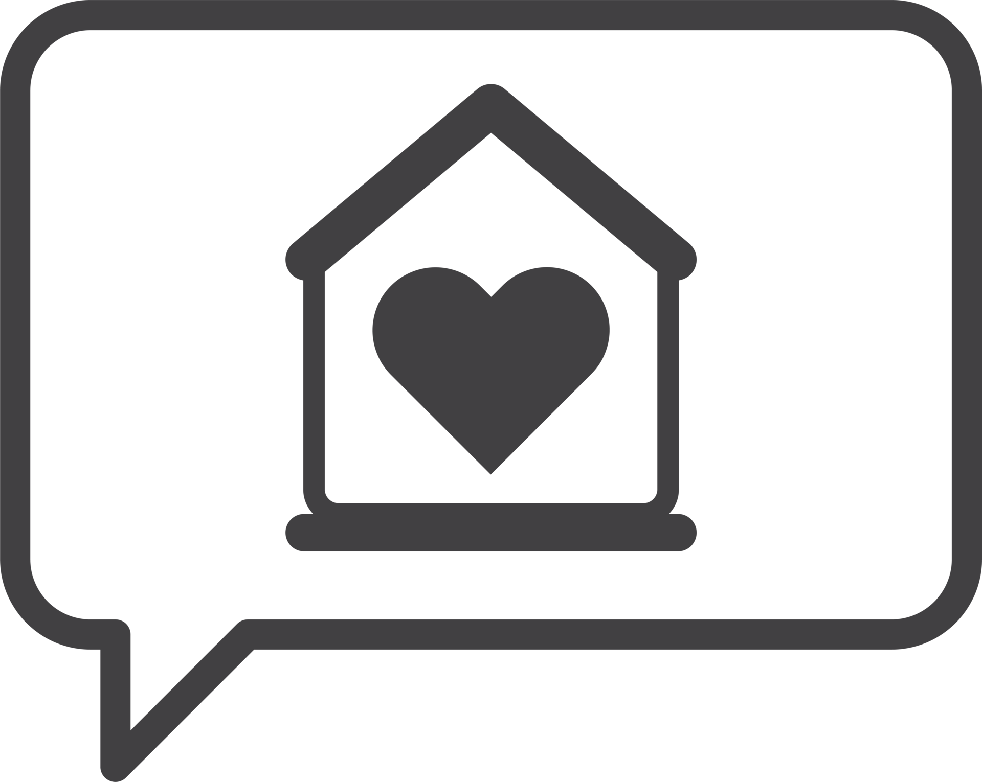 Free home and heart illustration in minimal style 18867026 PNG with
