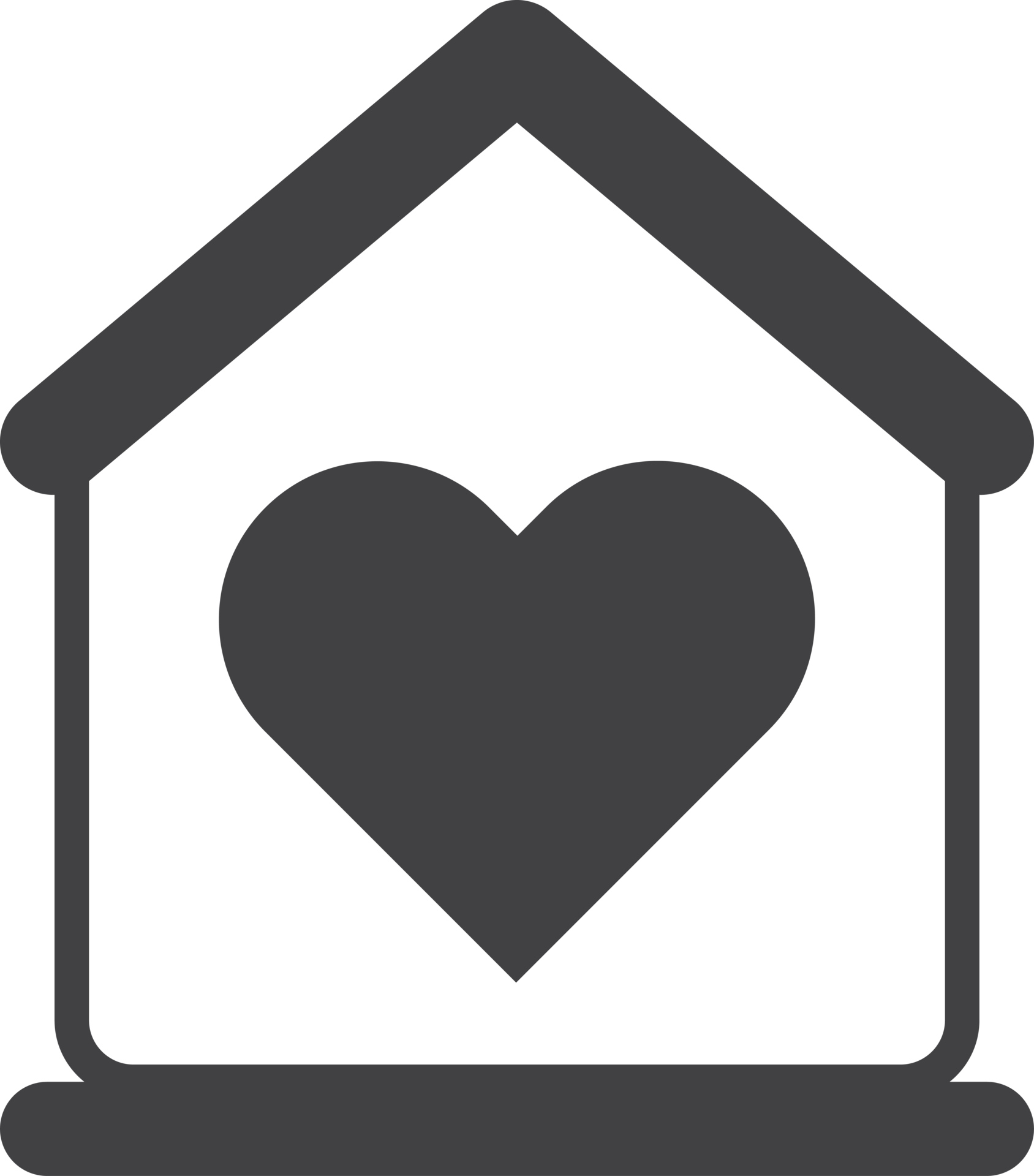 home and heart illustration in minimal style 18867027 PNG