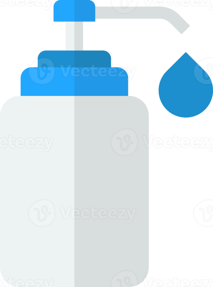 ilustración de botella de spray de alcohol en estilo minimalista png