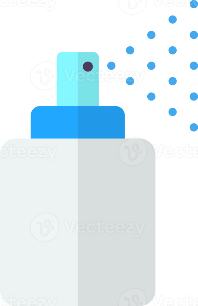 ilustración de botella de spray de alcohol en estilo minimalista png