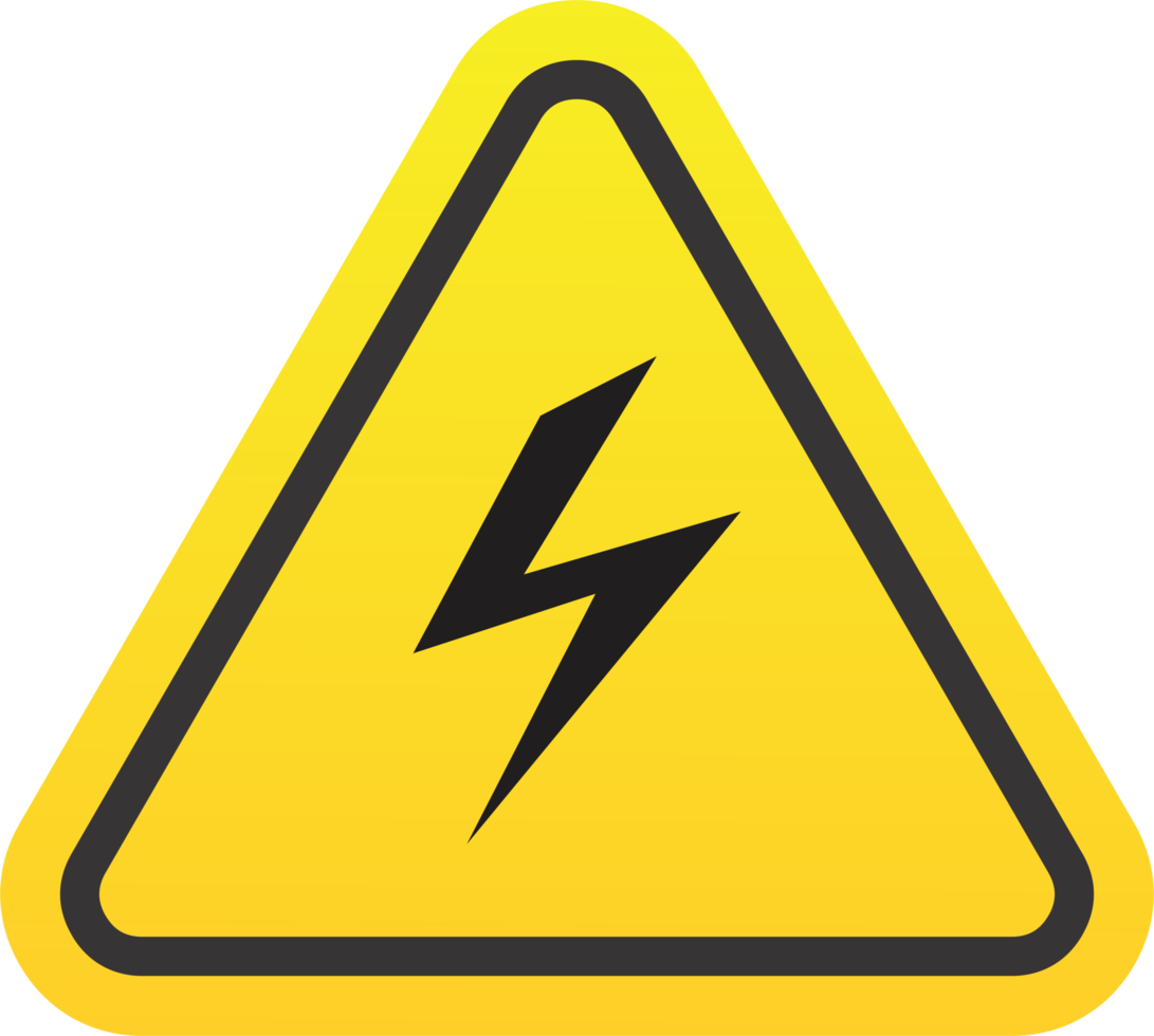 Electricity Hazard Warning sign png