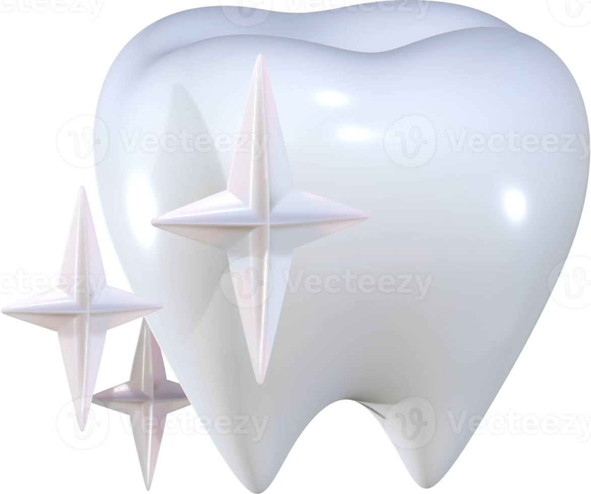 icono 3d de cuidado de la salud de los dientes dentales. png