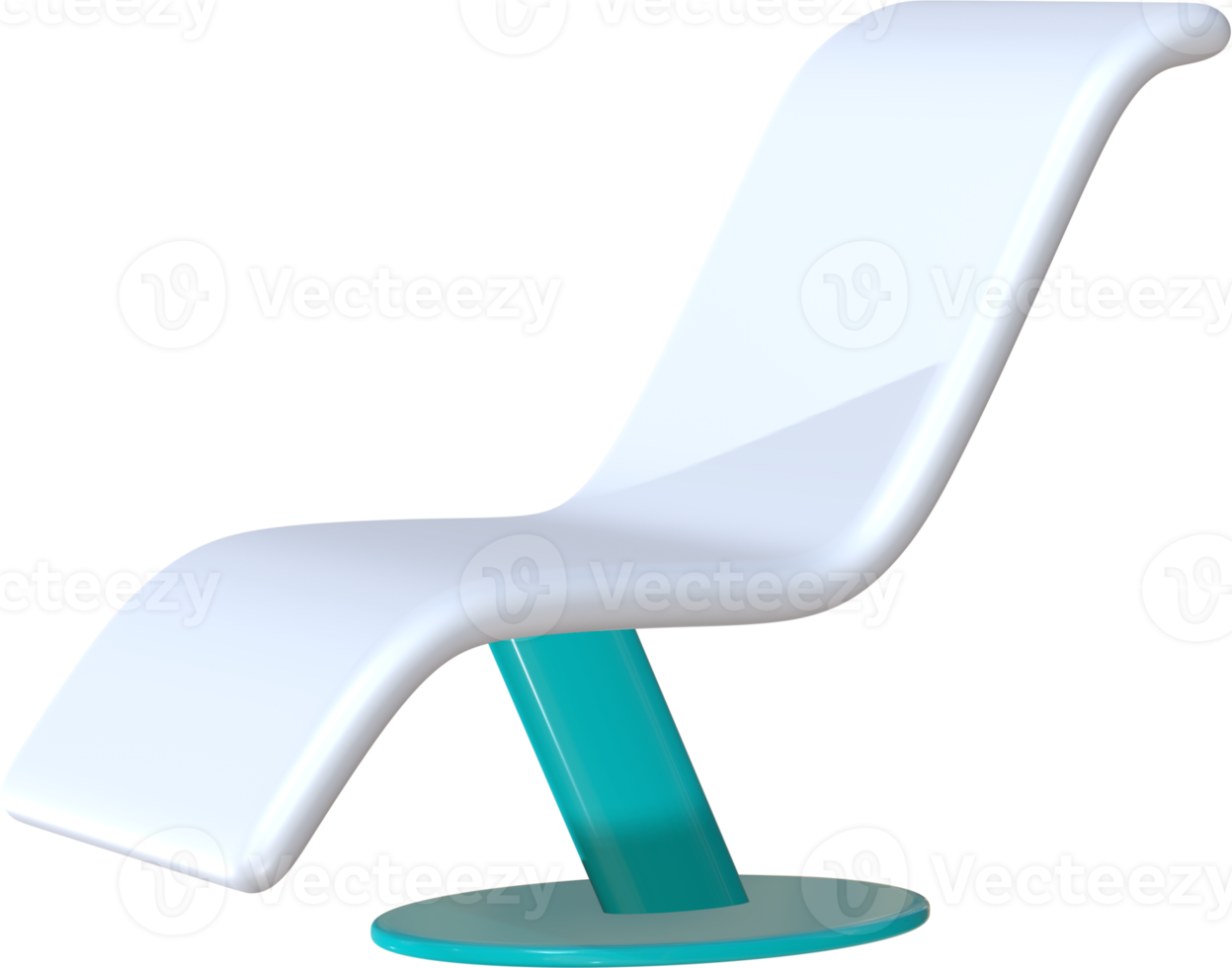 Dental chair 3D icon illustration. png