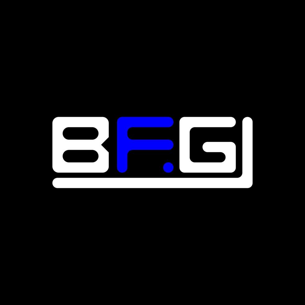 Diseño creativo del logotipo de la letra bfg con gráfico vectorial, logotipo simple y moderno de bfg. vector