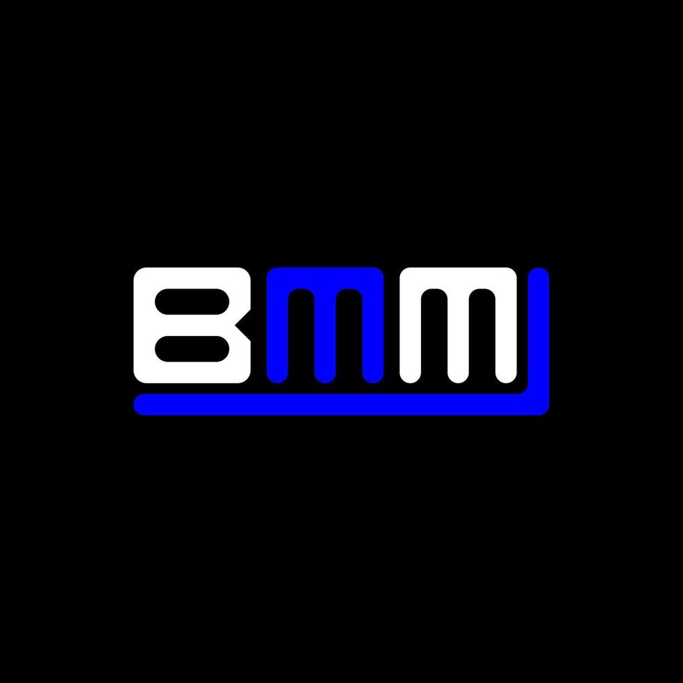 diseño creativo del logotipo de la letra bmm con gráfico vectorial, logotipo simple y moderno de bmm. vector