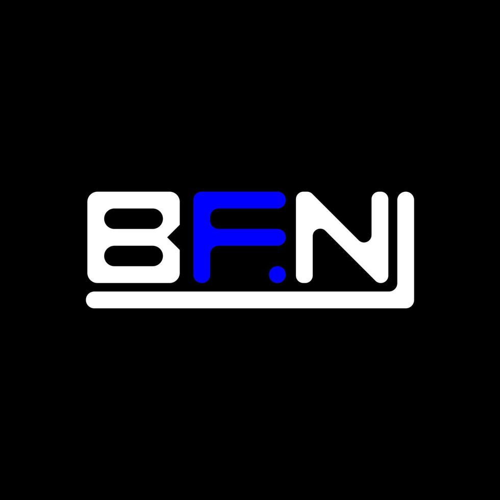diseño creativo del logotipo de la letra bfn con gráfico vectorial, logotipo simple y moderno de bfn. vector