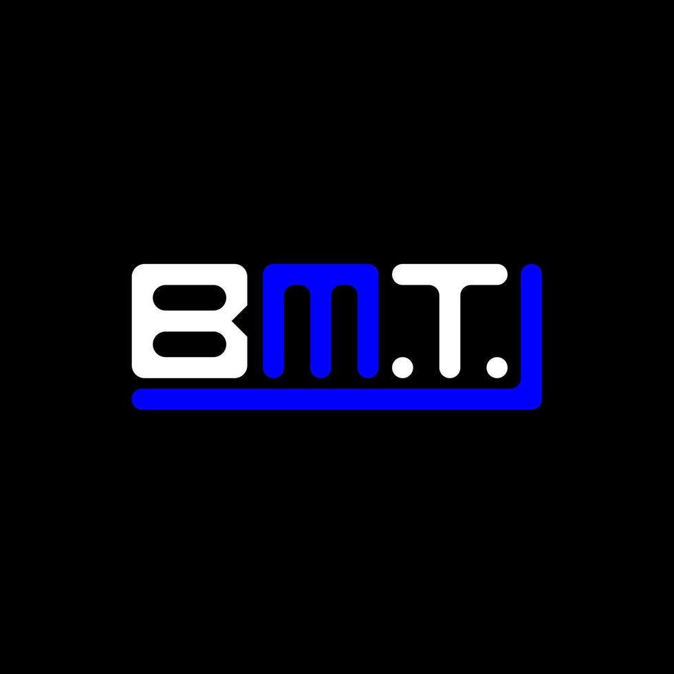 diseño creativo del logotipo de la letra bmt con gráfico vectorial, logotipo simple y moderno de bmt. vector