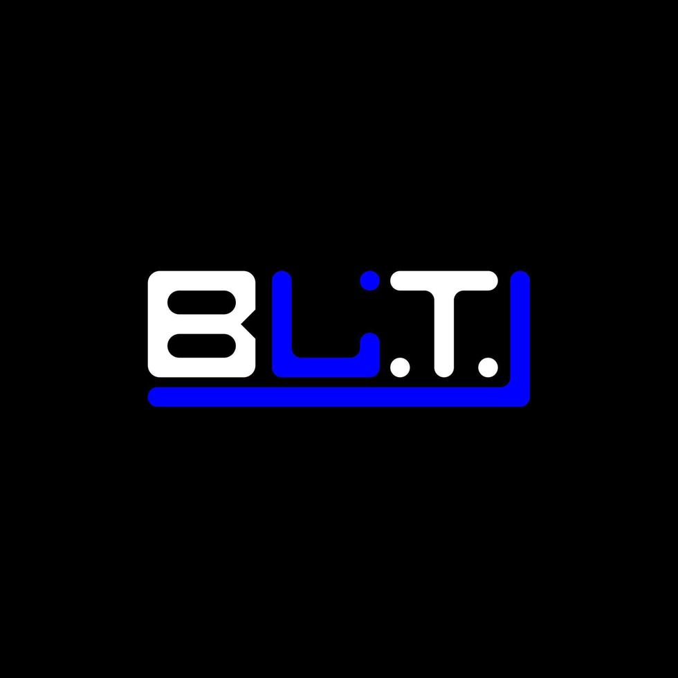 diseño creativo del logotipo de letra blt con gráfico vectorial, logotipo simple y moderno de blt. vector