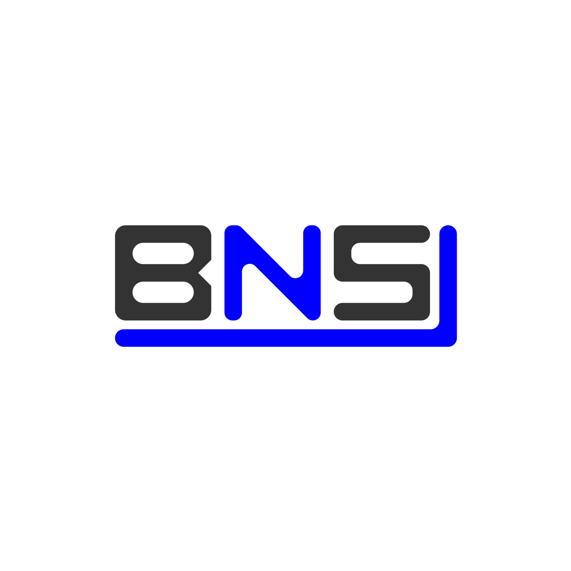 BNS letter logo creative design with vector graphic, BNS simple and ...