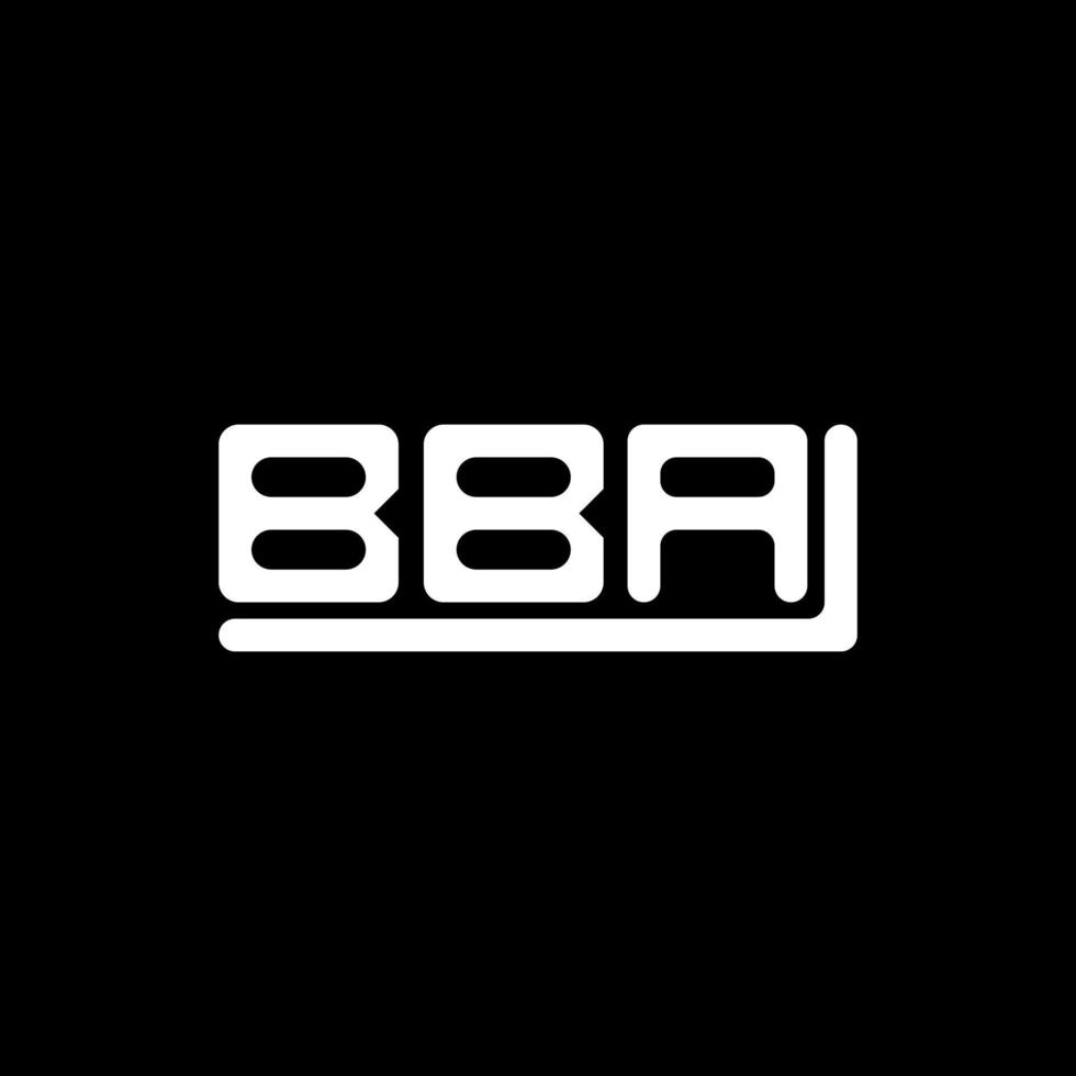 BBA letter logo creative design with vector graphic, BBA simple and modern logo.