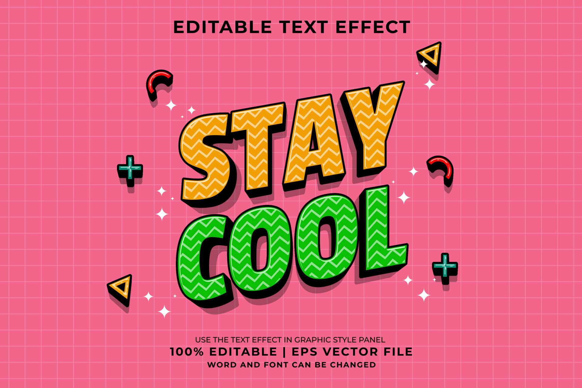 Premium Vector  Cool cartoon text effect