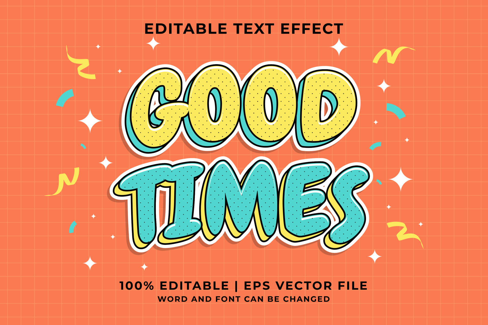 Premium Vector  Cool cartoon text effect