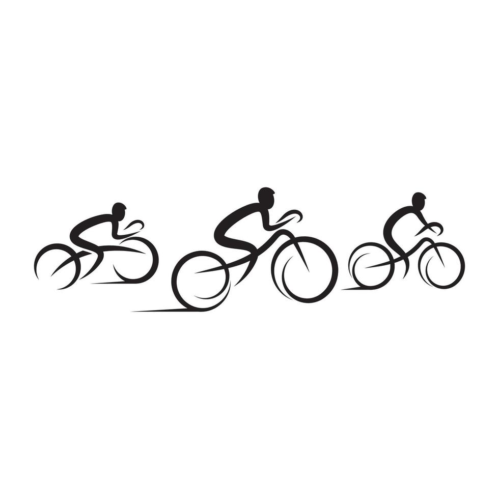 Bike logo icon design template vector