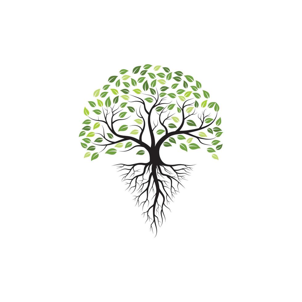 Tree branch vector ilustration design
