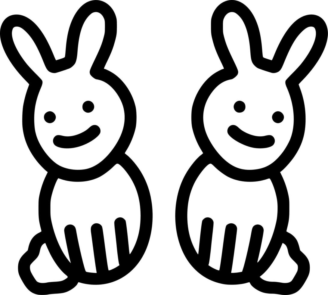 vector illustration of rabbit cartoon