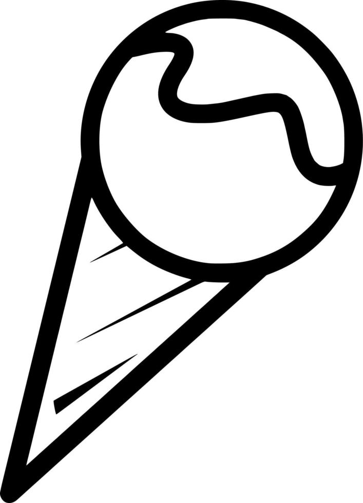 ilustración vectorial de dibujos animados de comida de helado vector