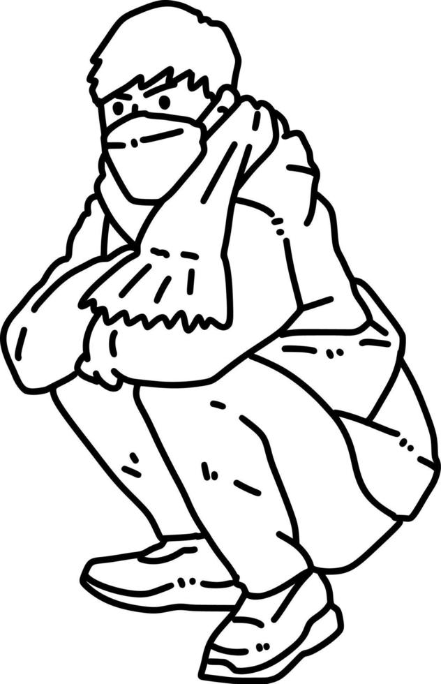vector illustration of cute man cartoon