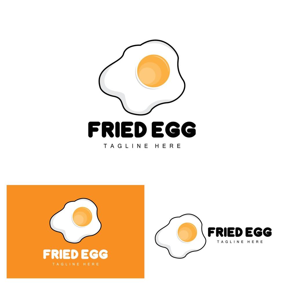 Egg Logo, Egg Farm Design, Chicken Logo, Asian Food Vector