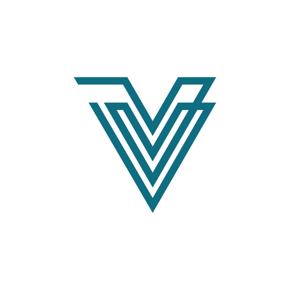 V Letter Logo Template vector