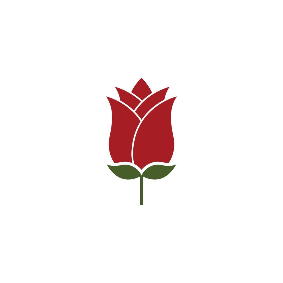 plantilla de logotipo de flor rosa vector