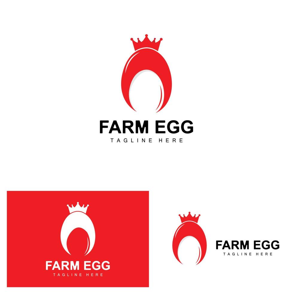 Egg Logo, Egg Farm Design, Chicken Logo, Asian Food Vector