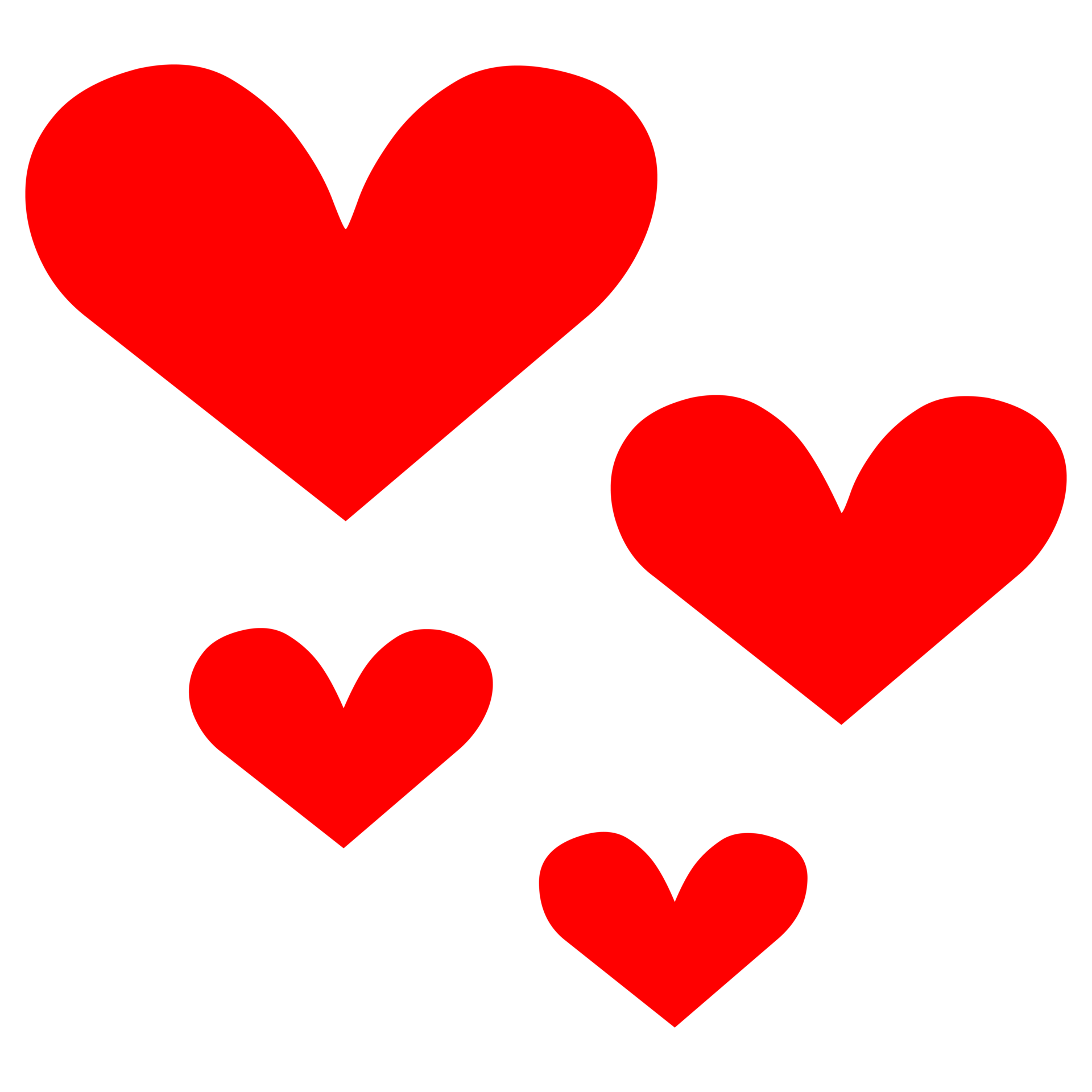 Red Hearts Symbol on Transparent Background 18868325 PNG