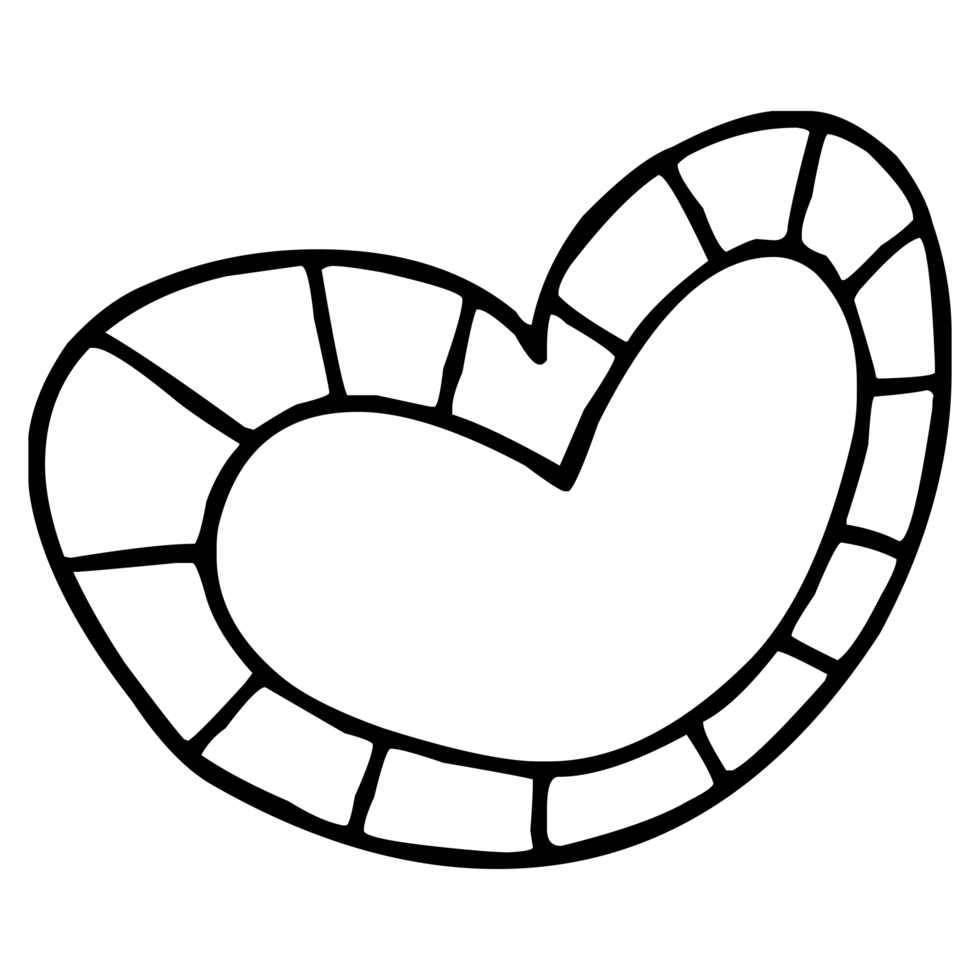 cuore forma schema su trasparente sfondo png