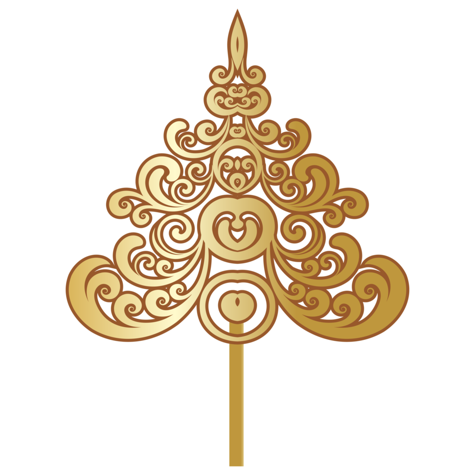 Decorative Ornamental Element on Transparent Background png