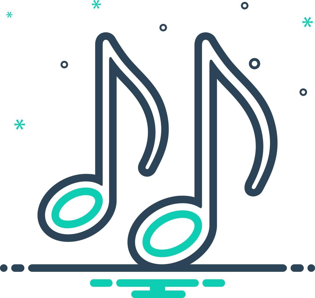 mix icon for music vector