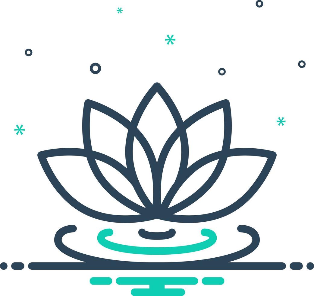 mix icon for lotus vector