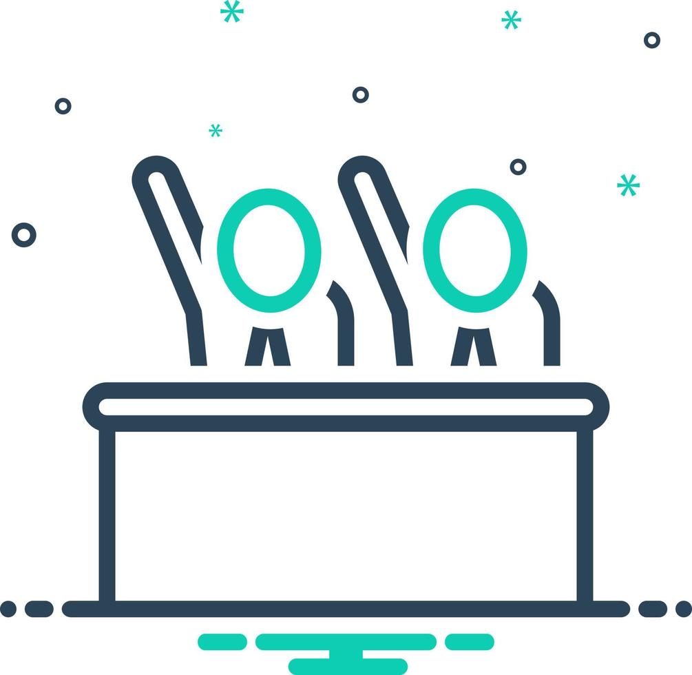 mix icon for participate vector