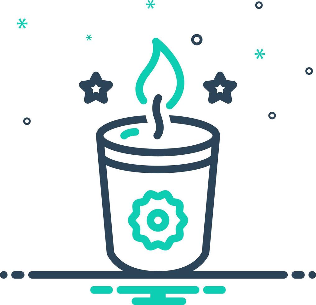 mix icon for candle vector