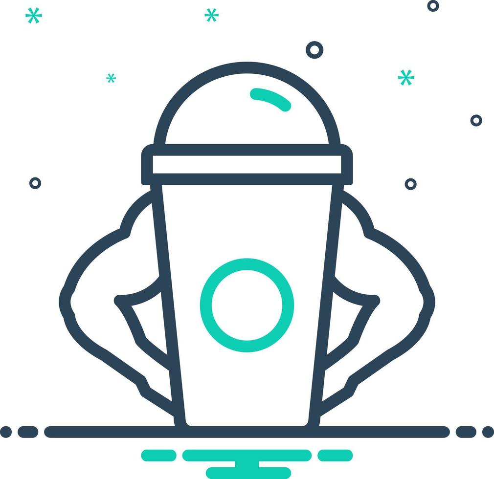 mix icon for  protein vector