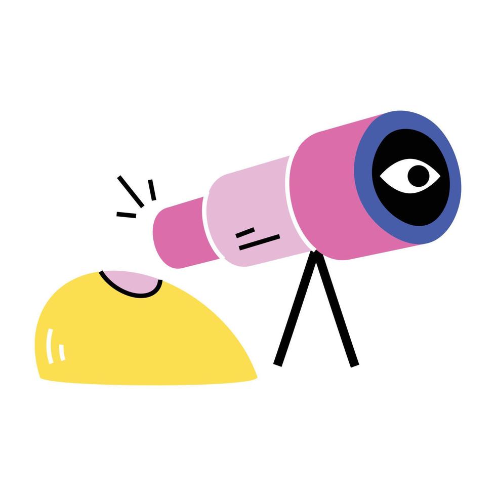 Trendy Telescope Concepts vector