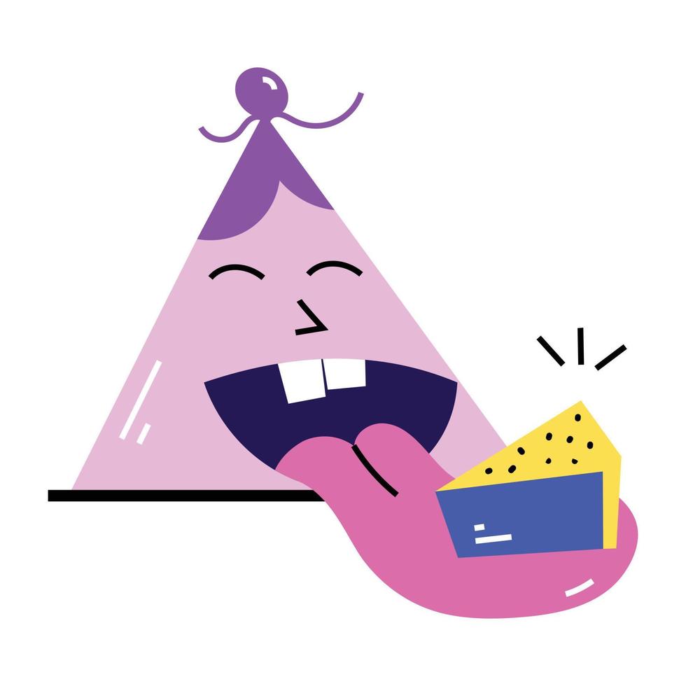 Trendy Party Hat vector