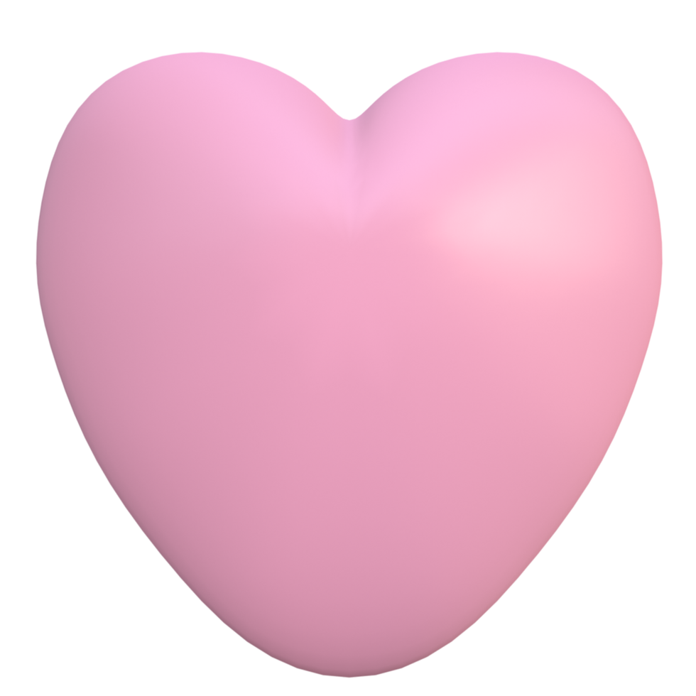 3d red heart for loved ones png