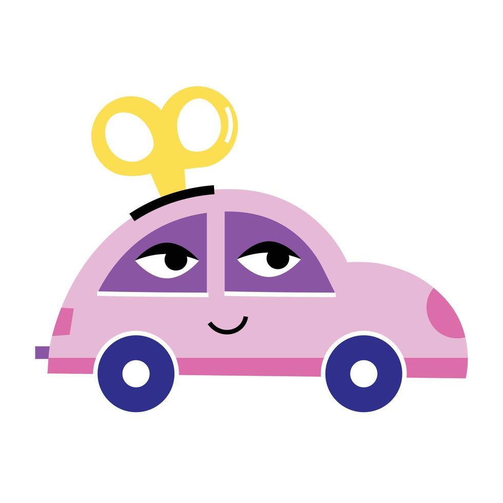 Trendy Toy Car vector