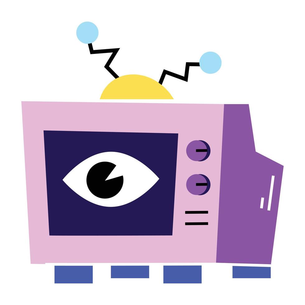 Trendy Television Concepts vector