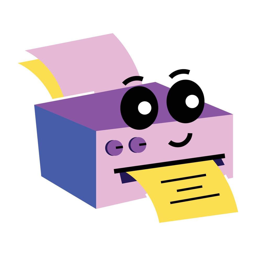 Trendy Printer Concepts vector